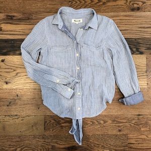 Striped button down shirt